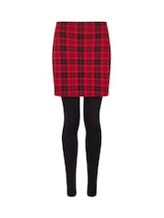 Joe Browns Red Check Print Skirted Leggings - Image 5 of 5