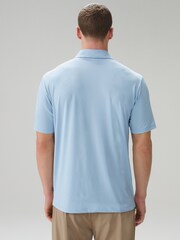 Light Blue Active Golf Mesh Training Polo Shirt - Image 2 of 8