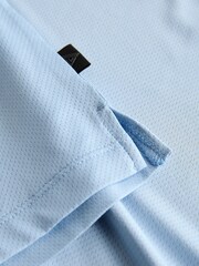 Light Blue Active Golf Mesh Training Polo Shirt - Image 8 of 8