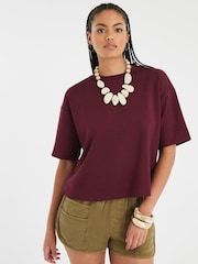 River Island Red Premium Boxy T-Shirt - Image 4 of 4