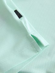 Aqua Blue Active Golf Textured Training Polo Shirt - Image 3 of 3