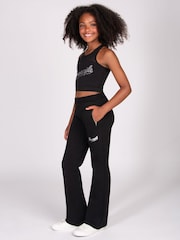 Pineapple Black Zip Flared Trousers - Image 4 of 5