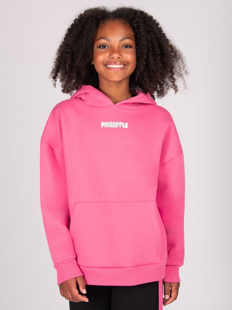 Pineapple Pink Girls Bubble Hoodie - Image 1 of 5 Pineapple Pink Girls Bubble Hoodie - Image 1 of 5