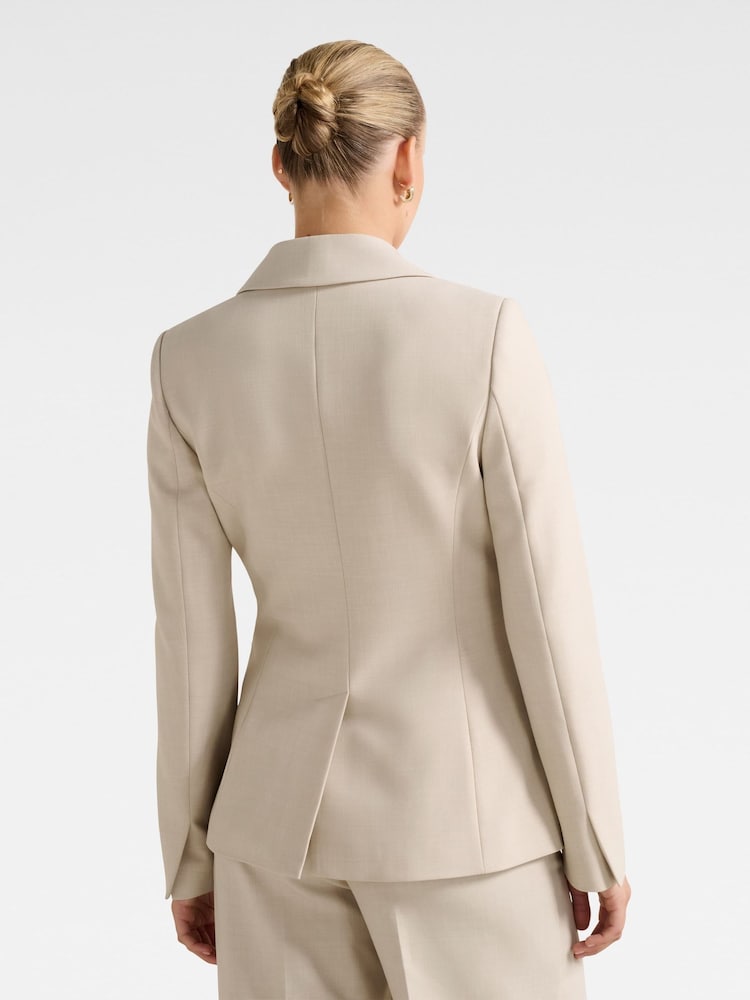 Forever New Cream Lulu Gold Button Blazer - Image 2 of 5 Forever New Cream Lulu Gold Button Blazer - Image 2 of 5