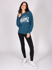 Pineapple Blue Womens Unisex Sweatshirt - Image 3 of 6