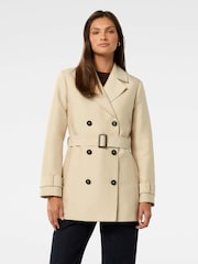 Forever New Cream Stella Structured Trench Coat - Image 1 of 5