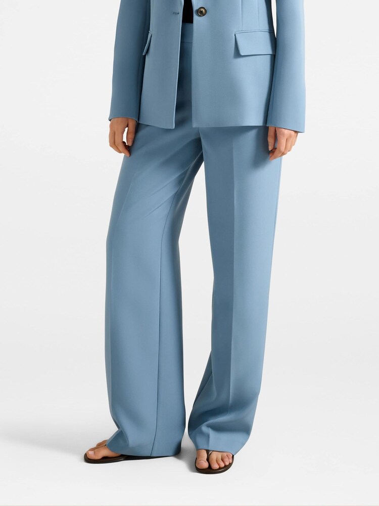 Forever New Blue Ariel Straight Leg Trousers - Image 1 of 5 Forever New Blue Ariel Straight Leg Trousers - Image 1 of 5
