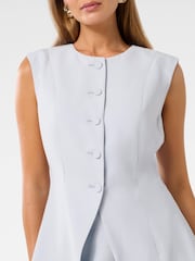 Forever New Blue Kimberly Extended Shoulder Waistcoat - Image 3 of 5