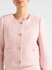 Forever New Pink Lisa Boucle Jacket - Image 3 of 5