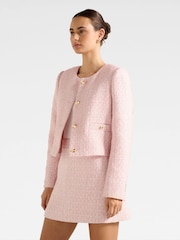 Forever New Pink Lisa Boucle Jacket - Image 4 of 5