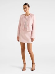 Forever New Pink Lisa Boucle Jacket - Image 5 of 5