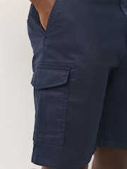 Ink Blue Stretch Cargo Shorts - Image 4 of 9