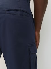 Ink Blue Stretch Cargo Shorts - Image 5 of 9