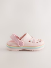 وردي فاتح - خف بنعل سميك عليه رسم شكل شخصية - صورة 2 من 5