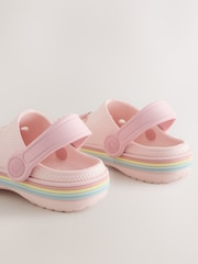 وردي فاتح - خف بنعل سميك عليه رسم شكل شخصية - صورة 4 من 5