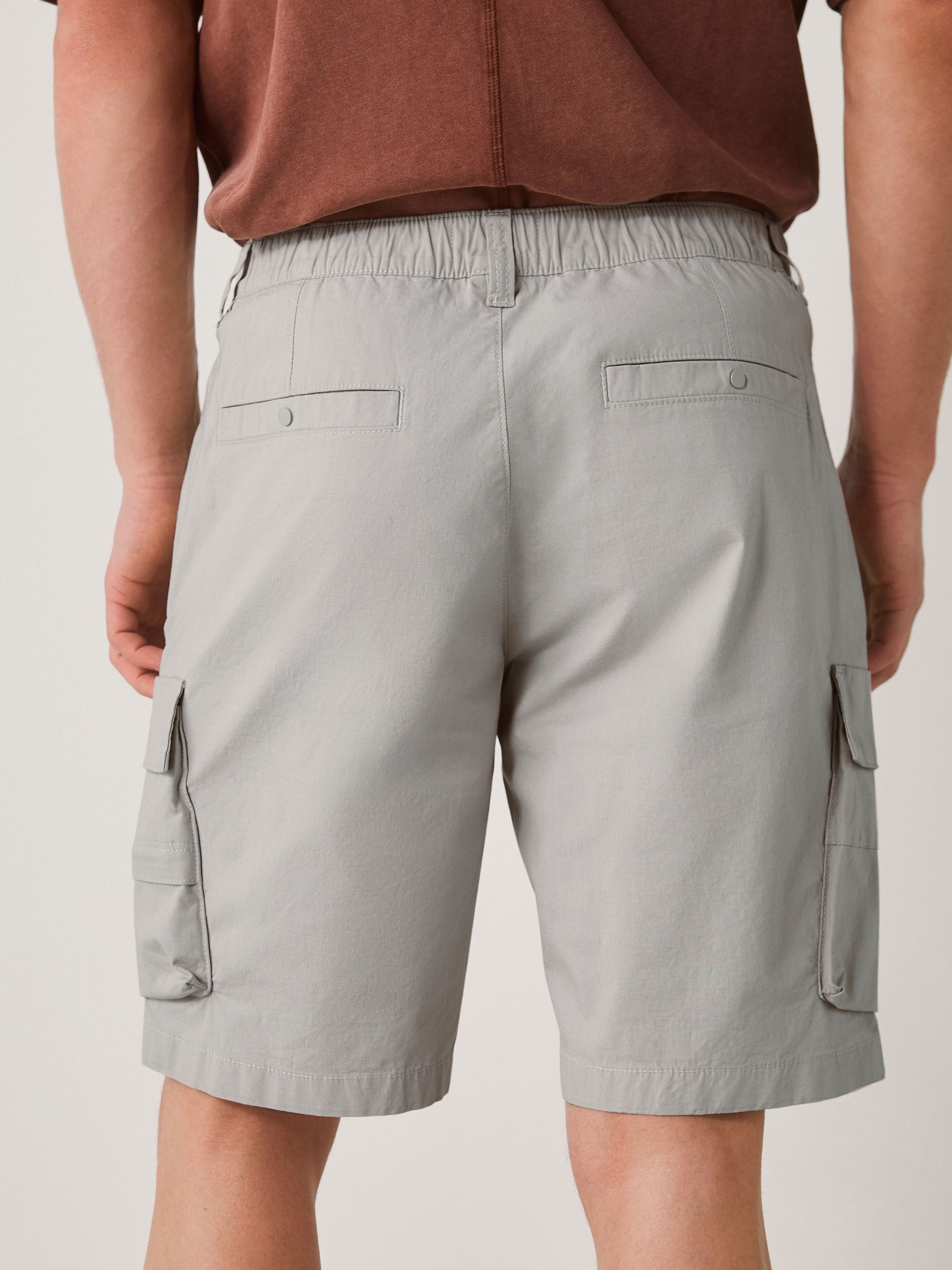 Buy Light Grey Tech Stretch Utility Cargo Shorts from Next USA
