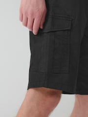 Black/Mushroom 2 Pack Stretch Cargo Shorts - Image 6 of 13
