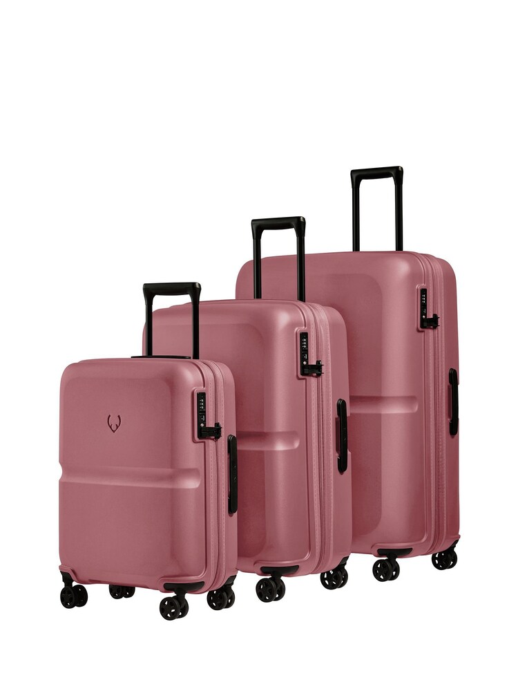 Antler Single Pink Stripe C1 4W Std C/Spin Luggage - Image 2 of 6 Antler Single Pink Stripe C1 4W Std C/Spin Luggage - Image 2 of 6