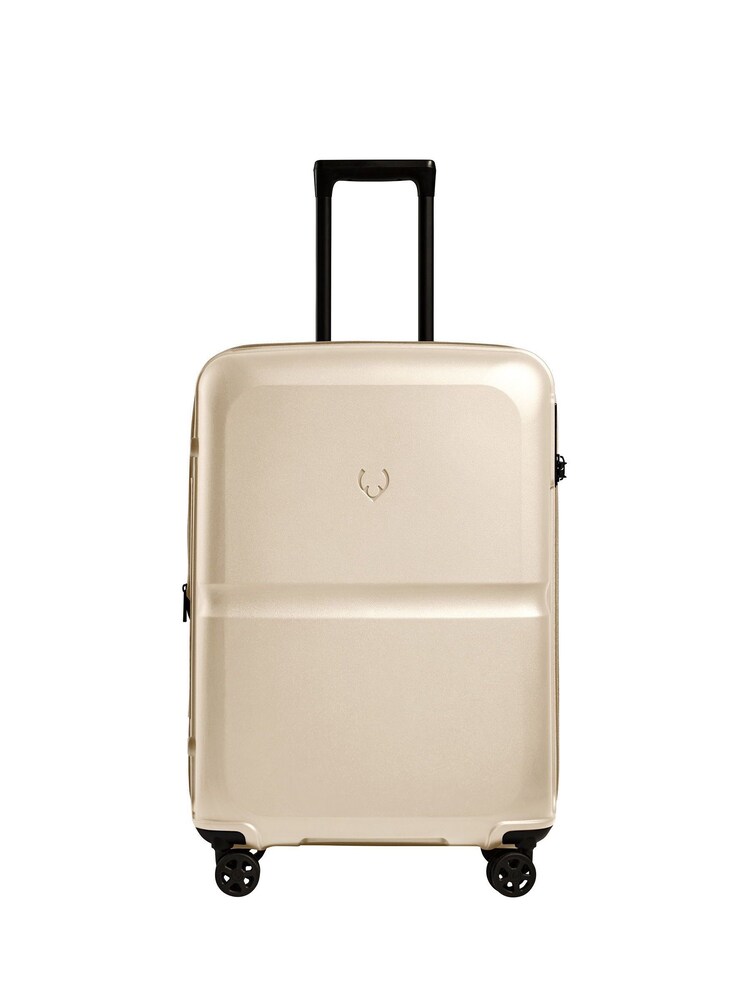 Antler Cream Single Stripe Medium HC Spin Luggage - Image 1 of 5 Antler Cream Single Stripe Medium HC Spin Luggage - Image 1 of 5