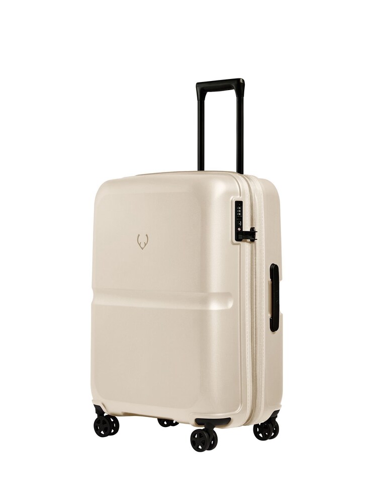 Antler Cream Single Stripe Medium HC Spin Luggage - Image 2 of 5 Antler Cream Single Stripe Medium HC Spin Luggage - Image 2 of 5