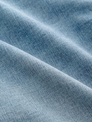 Light Blue Straight Fit Motion Flex Denim Shorts - Image 10 of 10