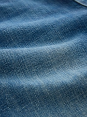 Blue Slim Fit Stretch Denim Shorts - Image 7 of 10