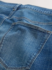 Blue Slim Fit Stretch Denim Shorts - Image 9 of 10