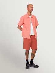 Folk Red Textured Check Gabe Shirt - Image 5 of 9