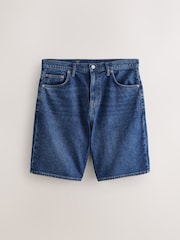Mid Blue Denim Jort Shorts - Image 1 of 3