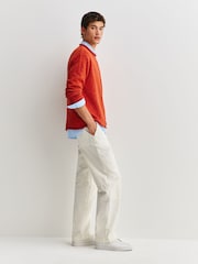 Folk Red Slouch Crew Neck Jumper - Image 3 of 11