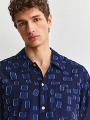 Folk Blue Dot Gabe Short Sleeve Shirt - Image 6 of 10