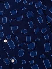 Folk Blue Dot Gabe Short Sleeve Shirt - Image 9 of 10