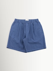 Folk Blue Woad Relaxed Assembly Shorts - Image 1 of 5