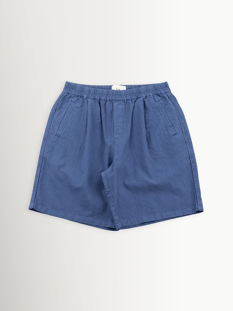 Folk Blue Woad Relaxed Assembly Shorts - Image 1 of 5