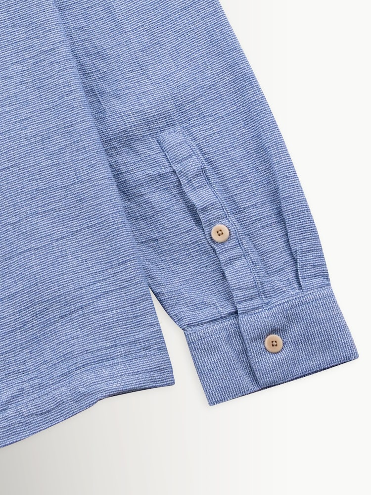 Folk Blue Basketweave Patch Shirt - Image 13 of 13 Folk Blue Basketweave Patch Shirt - Image 13 of 13
