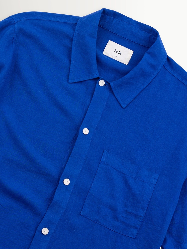 Folk Blue Gabe Short Sleeve Shirt - Image 4 of 4
