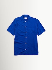 Bleu - Chemise Folk Gabe à manches courtes - Image 7 de 10