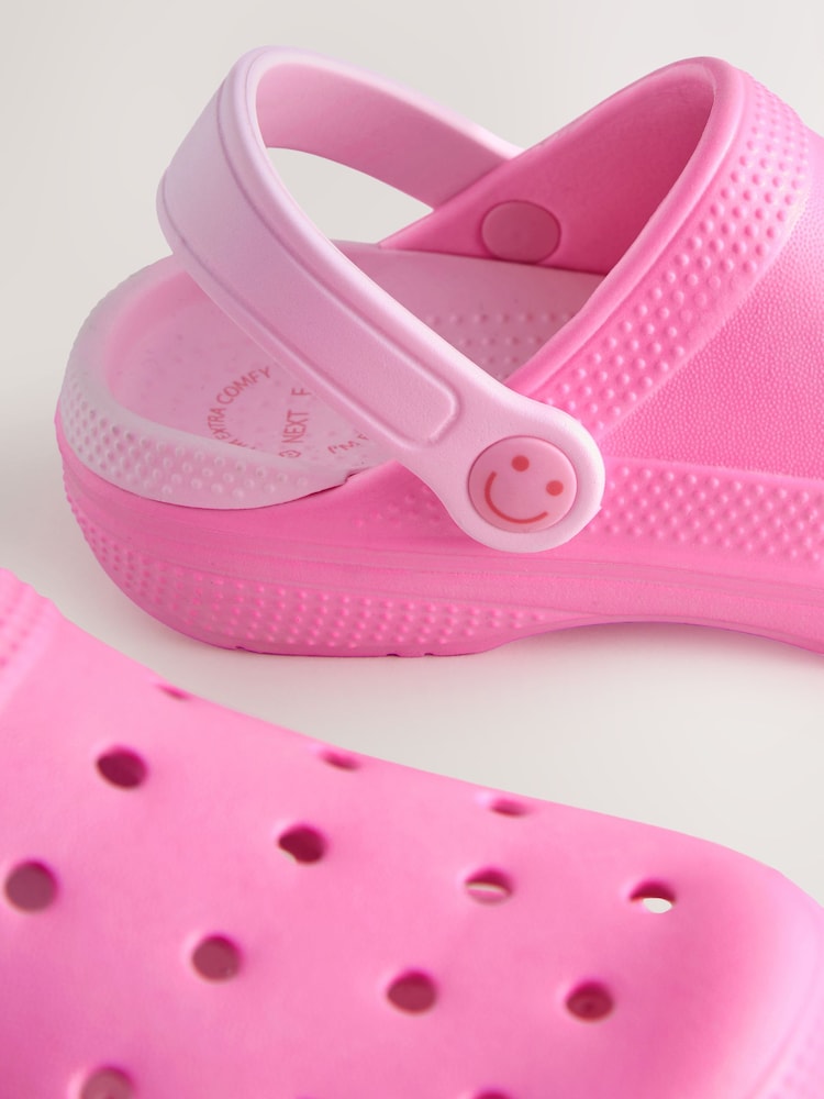 Pink Wide Fit (G) Comfort Clogs - Image 5 of 5
