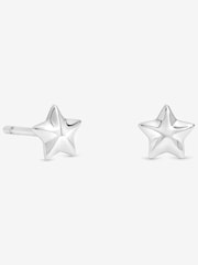 Simply Silver Silver Tone Mini Polished Star Stud Earrings - Image 1 of 3