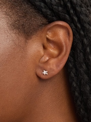 Simply Silver Silver Tone Mini Polished Star Stud Earrings - Image 2 of 3