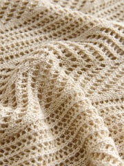Gold Metallic Knitted Overhead Cover-up - Image 7 of 8