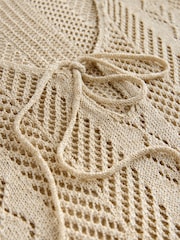 Gold Metallic Knitted Overhead Cover-up - Image 8 of 8