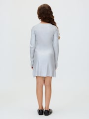 Calvin Klein Silver Coated Dress - Image 2 of 6