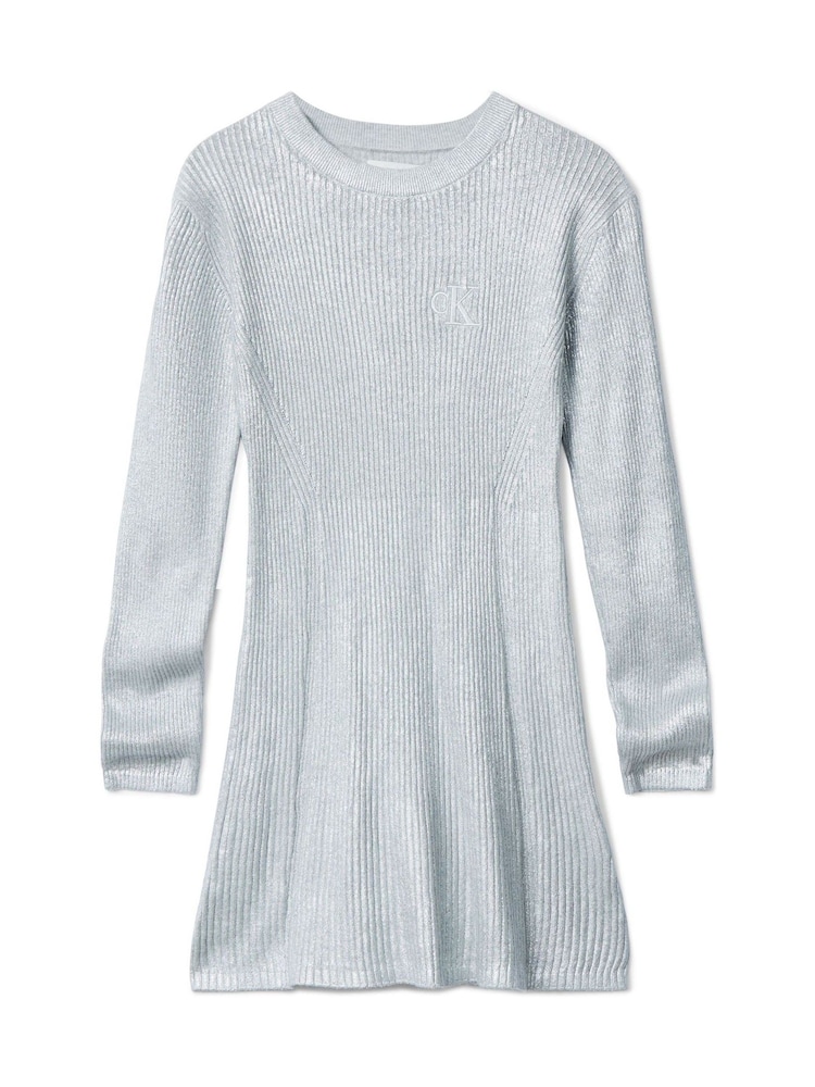 Calvin Klein Silver Coated Dress - Image 6 of 6 Calvin Klein Silver Coated Dress - Image 6 of 6