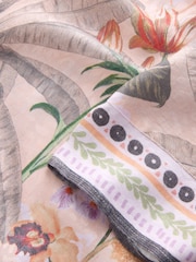 Nude Floral Kew Collection - Tie Front Cover-Up - Larawan 7 ng 7