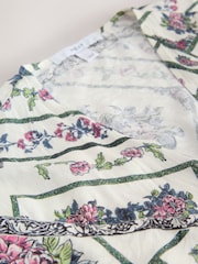 Blue Floral Tie Front Cover-Up - Image 6 of 7