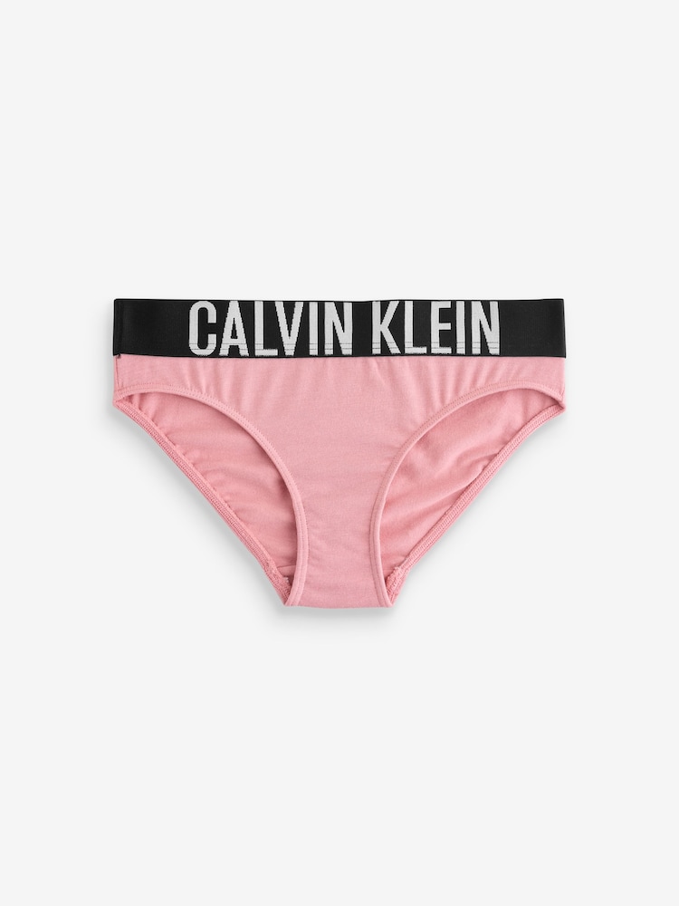 Calvin Klein Pink 3 Pack Girls Bikini Briefs with Intense Power - Image 2 of 4