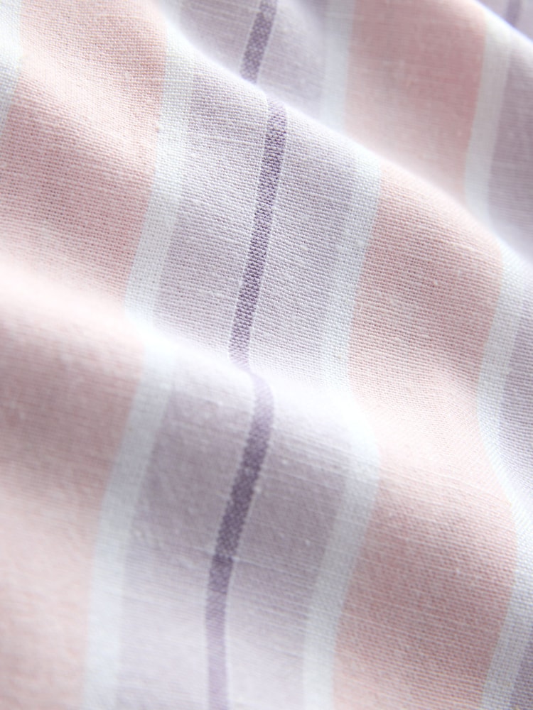 Pink/Purple Stripe Linen Blend Overhead Shirt - Image 6 of 6