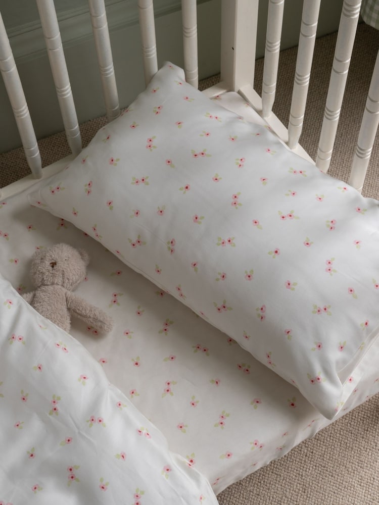 Avery Row Anemone Cotbed Fitted Sheet - Image 2 of 4