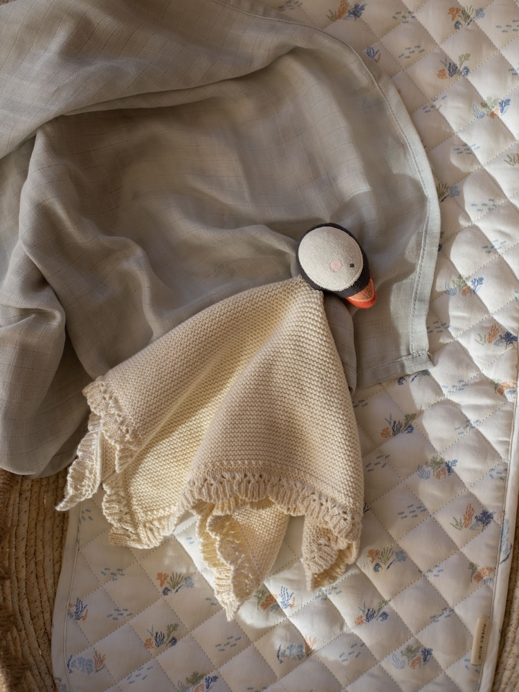 Avery Row Puffin Cuddle Cloth - Image 1 of 4 Avery Row Puffin Cuddle Cloth - Image 1 of 4